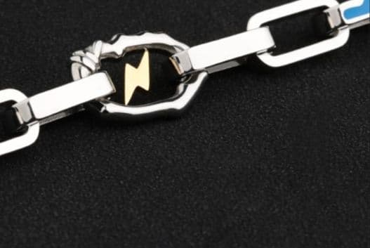 メンズアクセサリー ブレスレット 稲妻チェーンブレスレット