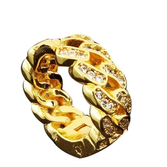 メンズアクセサリー イヤーカフ 輝石チェーンデザイン