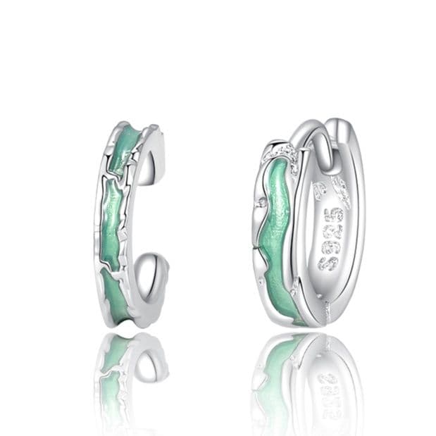 メンズアクセサリー 波紋輝石 フープピアス