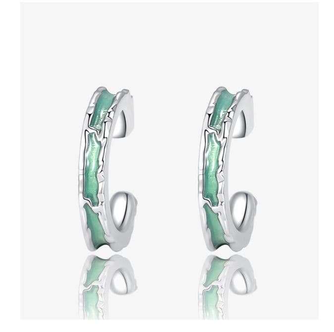 メンズアクセサリー 波紋輝石 フープピアス