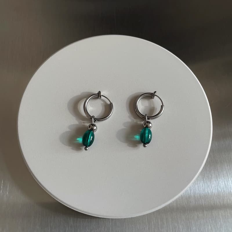 メンズアクセサリー イヤーカフ 天然石のゆらめき
