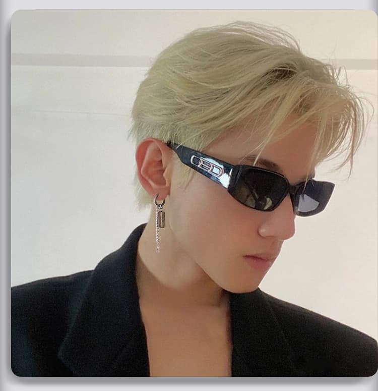 メンズアクセサリー カミソリブレード チェーンピアス