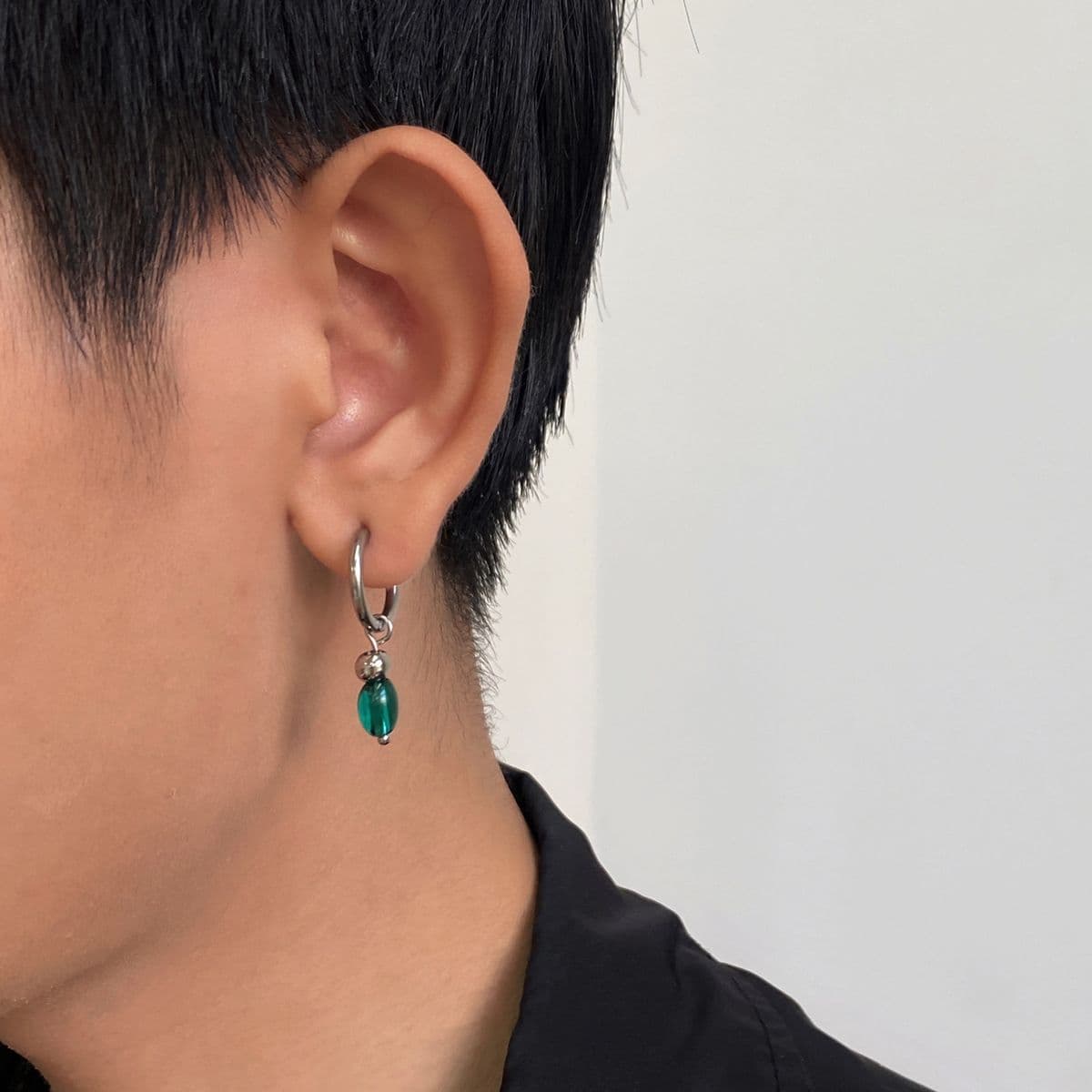 メンズアクセサリー イヤーカフ 天然石のゆらめき